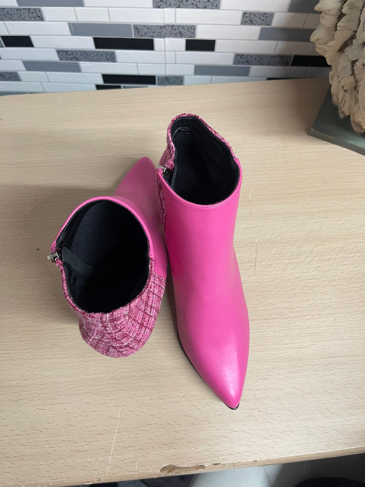 Pink Ankle Boot