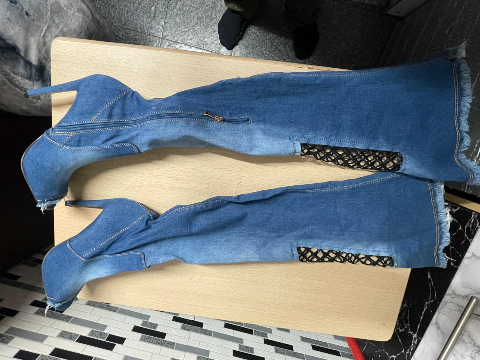 Long Denim Boot